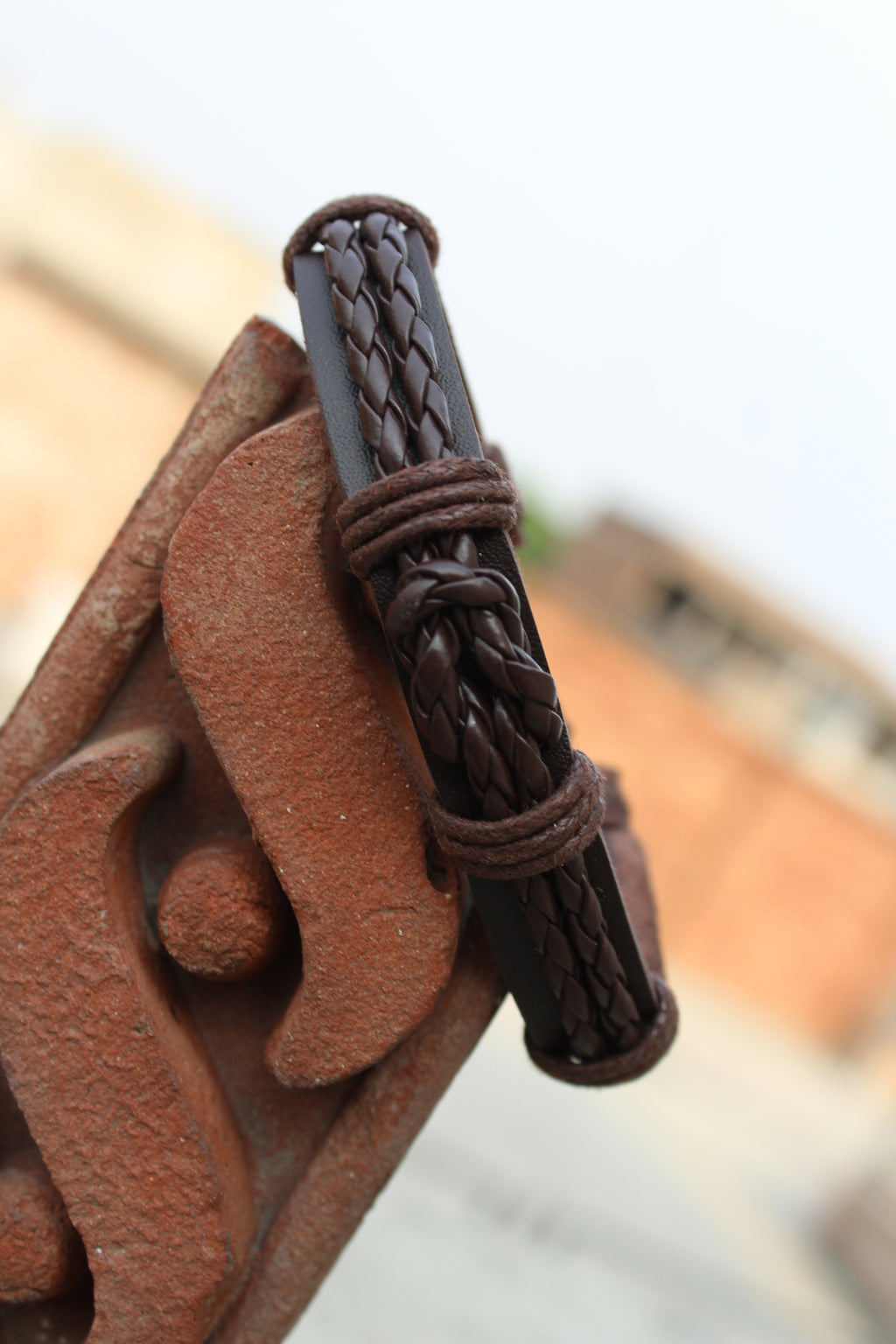 Dark Chocolate Braided Leather