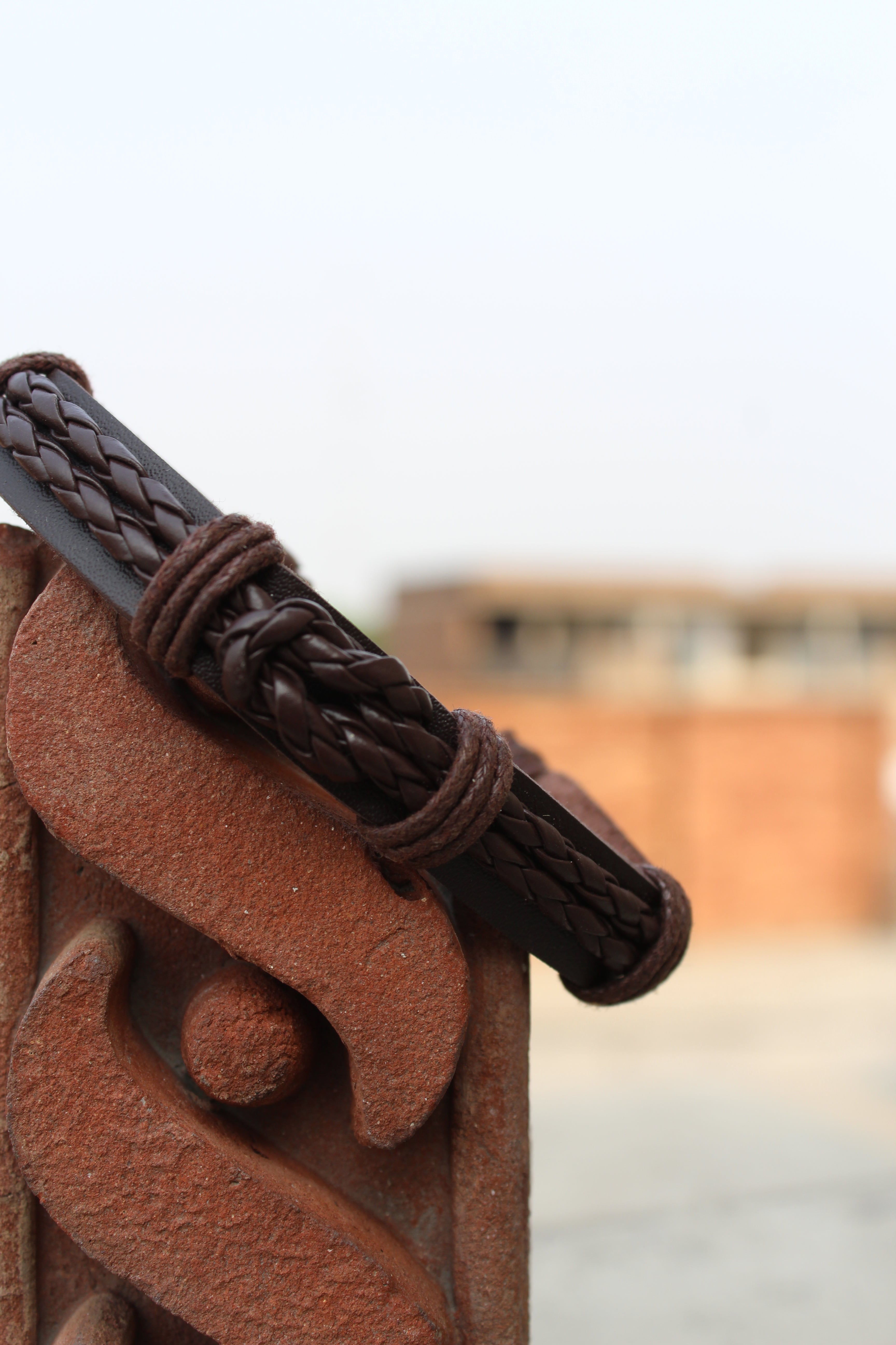 Dark Chocolate Braided Leather