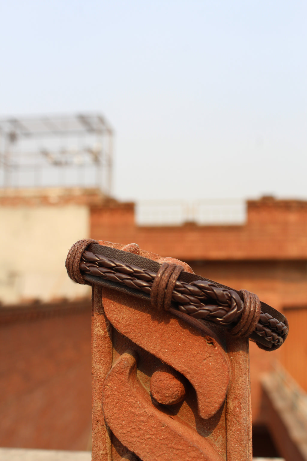 Dark Chocolate Braided Leather