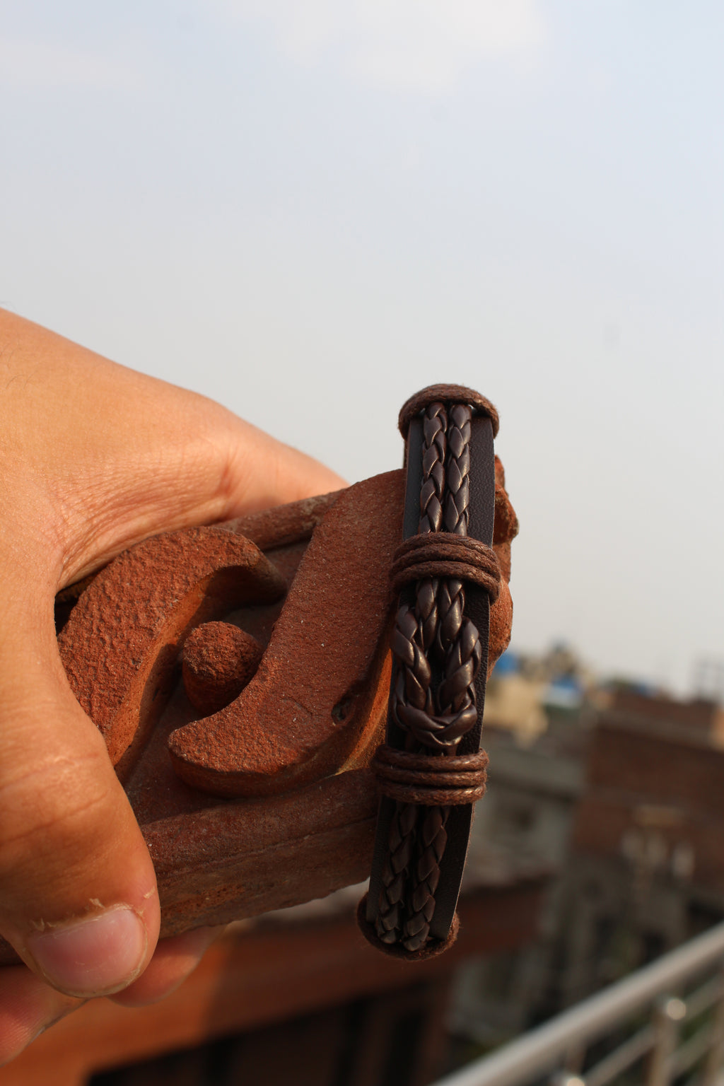 Dark Chocolate Braided Leather