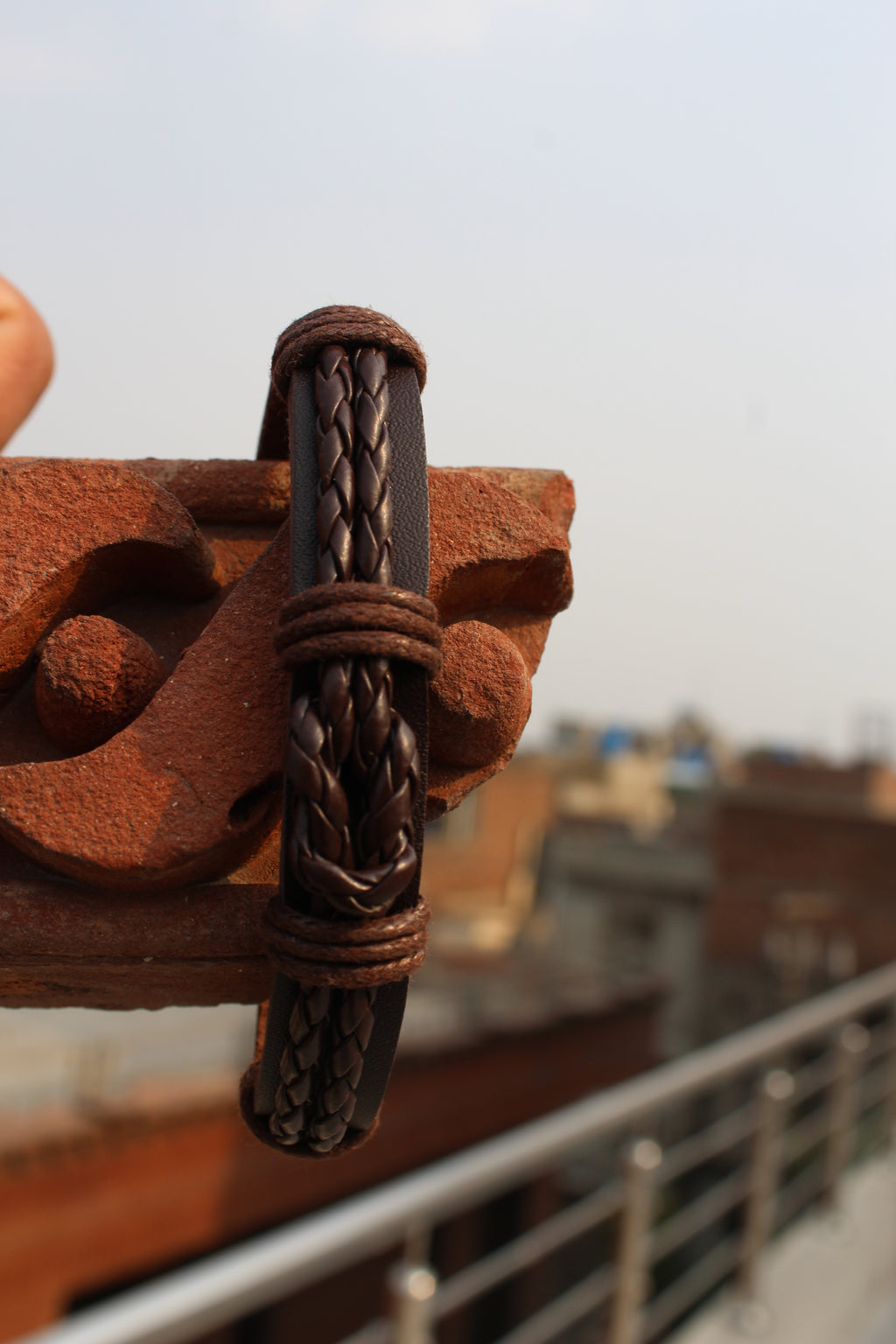 Dark Chocolate Braided Leather