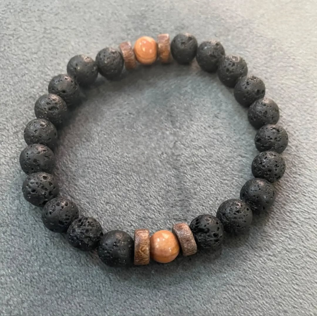 Lava Rock & Earth Tone Accents