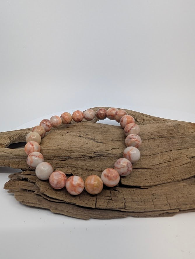 Natural Veined Stone Bracelet