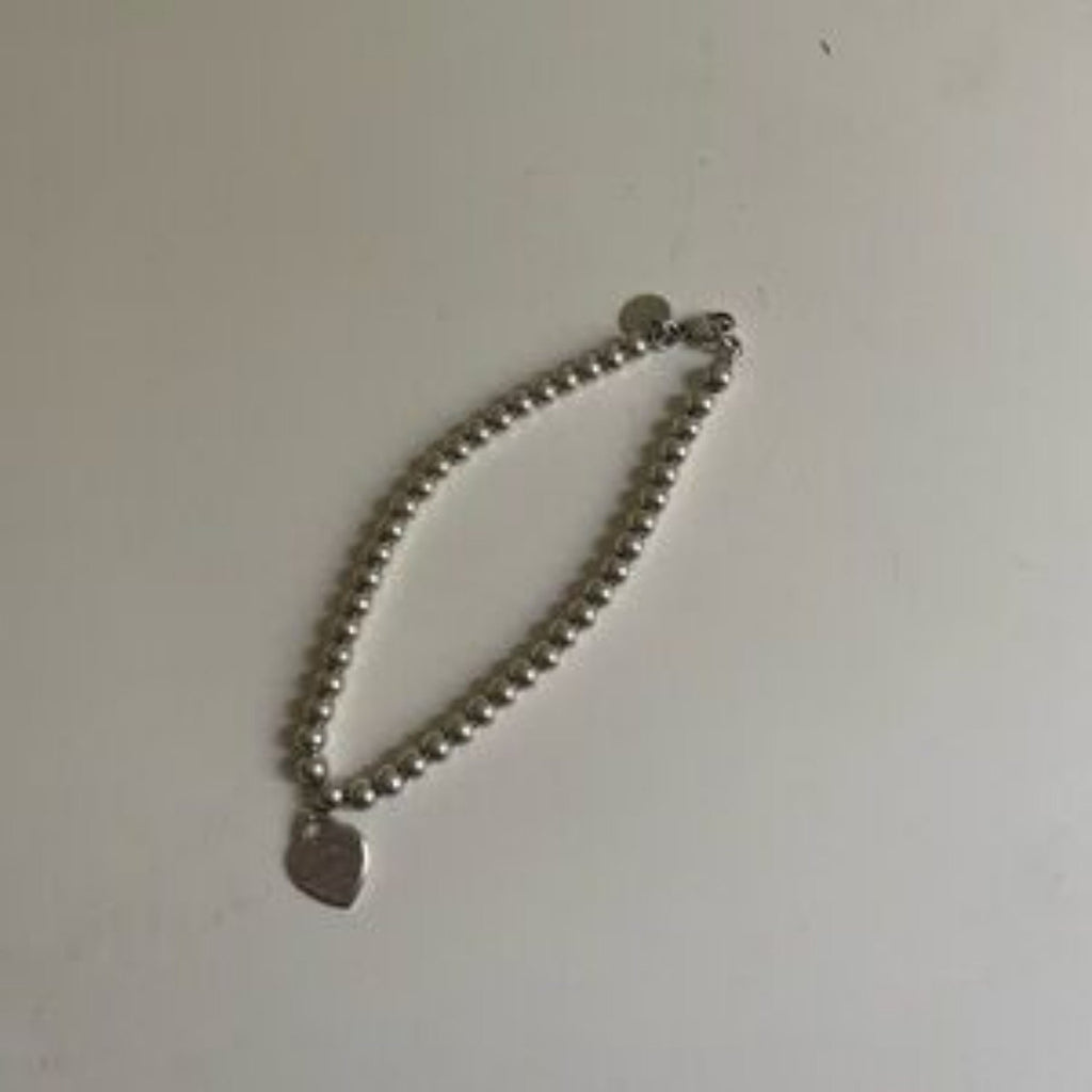 Signature Aqua Heart Bead Chain