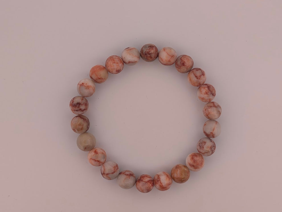 Natural Veined Stone Bracelet